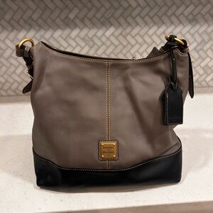 Dooney & Bourke Tan and Black Hobo Bag